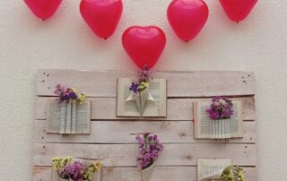 Celebración día de San Valentín. Biblioteca