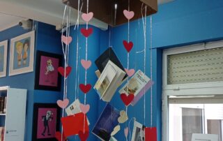 Celebración día de San Valentín. Biblioteca