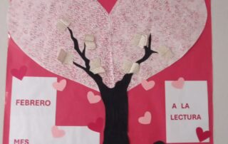 Celebración día de San Valentín. Biblioteca