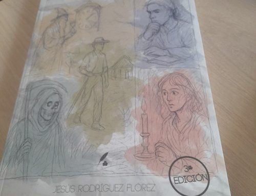 Visita del escritor y antiguo profesor de Lengua de nuestro Centro Jesús Rodríguez Flórez, presentando su libro Esbozos polícromos.